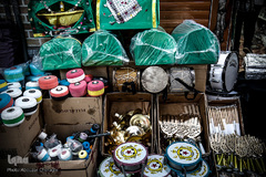 عرضه انواع لوازم هیات ها و ملزومات ماه محرم در بازار تهران