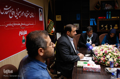 نشست خبری علی اصغر جعفری، رئیس سازمان هنری و امور سینمایی دفاع مقدس