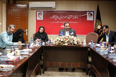 نشست خبری علی اصغر جعفری، رئیس سازمان هنری و امور سینمایی دفاع مقدس