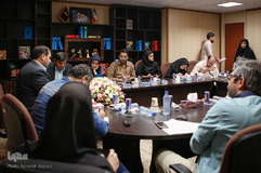 نشست خبری علی اصغر جعفری، رئیس سازمان هنری و امور سینمایی دفاع مقدس