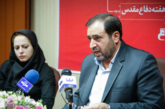 نشست خبری علی اصغر جعفری، رئیس سازمان هنری و امور سینمایی دفاع مقدس