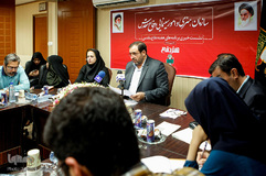 نشست خبری علی اصغر جعفری، رئیس سازمان هنری و امور سینمایی دفاع مقدس