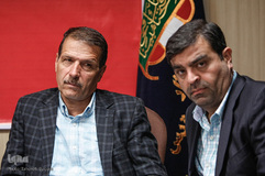 نشست خبری علی اصغر جعفری، رئیس سازمان هنری و امور سینمایی دفاع مقدس