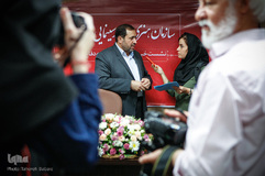 نشست خبری علی اصغر جعفری، رئیس سازمان هنری و امور سینمایی دفاع مقدس