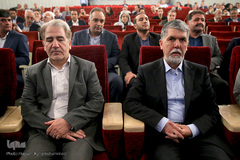  سیدعباس صالحی، وزیر فرهنگ و ارشاد اسلامی و محمد سلگی سرپرست مهاونت فرهنگی وزارت ارشاد