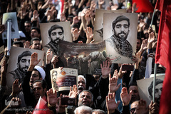 مراسم تشییع پیکر شهید محسن حججی در تهران