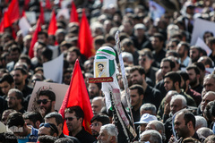 مراسم تشییع پیکر شهید محسن حججی در تهران