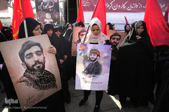 مراسم تشییع پیکر شهید محسن حججی در تهران