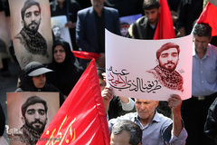 مراسم تشییع پیکر شهید محسن حججی در تهران