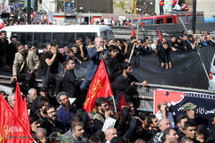 مراسم تشییع پیکر شهید محسن حججی در تهران