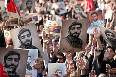 مراسم تشییع پیکر شهید محسن حججی در تهران