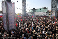 مراسم تشییع پیکر شهید محسن حججی در تهران