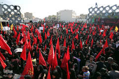 مراسم تشییع پیکر شهید محسن حججی در تهران