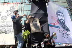 مراسم تشییع پیکر شهید محسن حججی در تهران