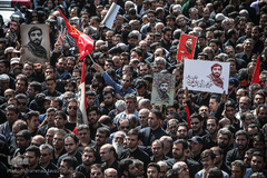 مراسم تشییع پیکر شهید محسن حججی در تهران