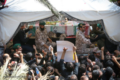 مراسم تشییع پیکر شهید محسن حججی در تهران