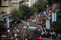 مراسم تشییع پیکر شهید محسن حججی در تهران