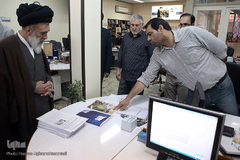 بازدید آیت‌الله سید احمد حسینی خراسانی، عضو خبرگان رهبری از ایکنا