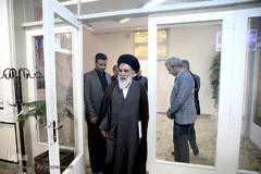 بازدید آیت‌الله سید احمد حسینی خراسانی، عضو خبرگان رهبری از ایکنا