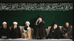 دومین شب مراسم عزاداری حضرت اباعبدالله الحسین علیه‌السلام در محضر رهبر انقلاب