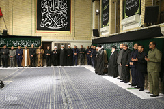 دومین شب مراسم عزاداری حضرت اباعبدالله الحسین علیه‌السلام در محضر رهبر انقلاب