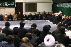 دومین شب مراسم عزاداری حضرت اباعبدالله الحسین علیه‌السلام در محضر رهبر انقلاب