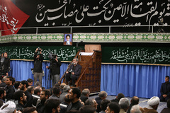 دومین شب مراسم عزاداری حضرت اباعبدالله الحسین علیه‌السلام در محضر رهبر انقلاب