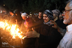 مشعل گردانی محله دولت آباد