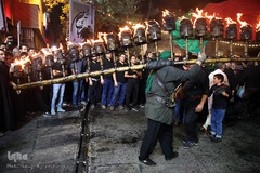 مشعل گردانی محله دولت آباد