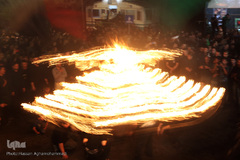 مشعل گردانی محله دولت آباد