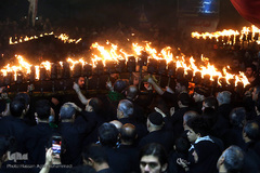 مشعل گردانی محله دولت آباد