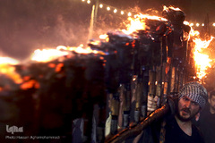 مشعل گردانی محله دولت آباد