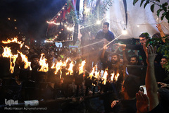 مشعل گردانی محله دولت آباد