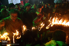 مشعل گردانی محله دولت آباد