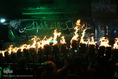 مشعل گردانی محله دولت آباد