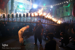مشعل گردانی محله دولت آباد