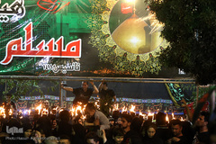 مشعل گردانی محله دولت آباد