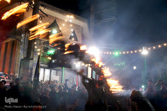 مشعل گردانی محله دولت آباد