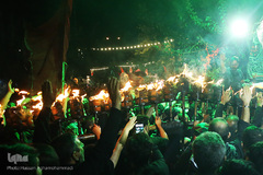 مشعل گردانی محله دولت آباد