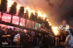 مشعل گردانی محله دولت آباد