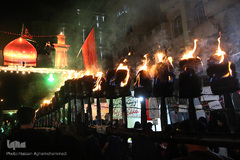 مشعل گردانی محله دولت آباد