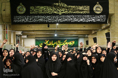 مراسم عزاداری شب تاسوعای حسینی با حضور رهبر معظم انقلاب