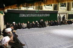 مراسم عزاداری شب تاسوعای حسینی با حضور رهبر معظم انقلاب