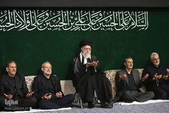 مراسم عزاداری شب تاسوعای حسینی با حضور رهبر معظم انقلاب