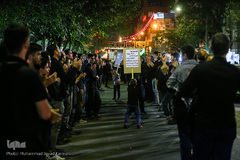 مراسم عزاداری شب عاشورای حسینی در تهران