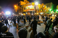 مراسم عزاداری شب عاشورای حسینی در تهران