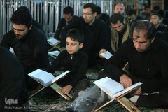 کرسی تلاوت قرآن شب عاشورا در حرم عبدالعظیم حسنی (ع)