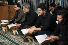 کرسی تلاوت قرآن شب عاشورا در حرم عبدالعظیم حسنی (ع)
