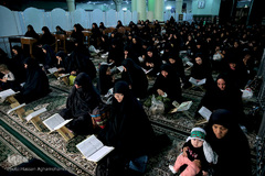 کرسی تلاوت قرآن شب عاشورا در حرم عبدالعظیم حسنی (ع)