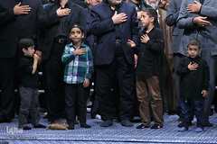 عزاداری شام غریبان حسینی در محضر رهبر انقلاب